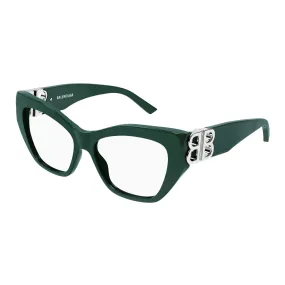   Balenciaga BB0312O - 004 Verde | Occhiale Da Vista Donna 