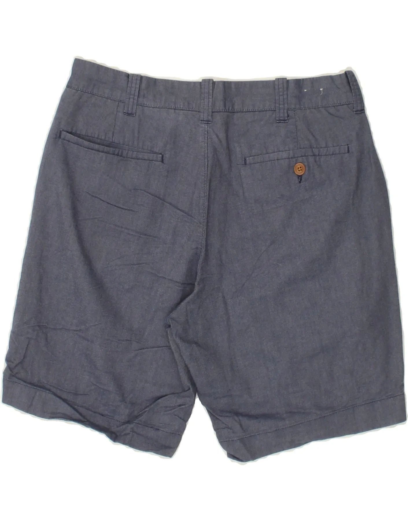 J. CREW Mens Chino Shorts  W31 Medium Navy Blue Cotton
