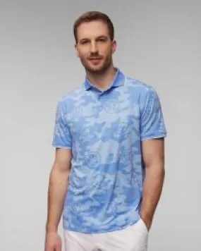Polo blu chiaro da uomo G/Fore Exploded Camo Tech Jersey Polo