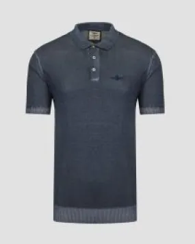 Polo blu scuro da uomo Aeronautica Militare