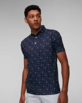 Polo blu scuro da uomo FootJoy Eu The 19th Hole