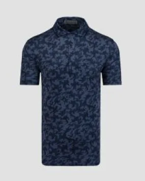 Polo blu scuro da uomo G/Fore Mapped Icon Camo Tech Jersey Polo