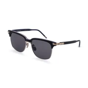 Thom Browne - Occhiali da Sole Neri Opachi con Cornice Rossa, Bianca e Blu - Thom Browne Eyewear